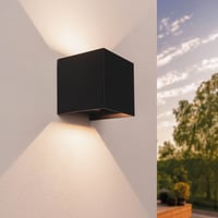 Dimbare LED Wandlamp Buiten Zwart - Tweezijdig - G9 fitting - 2700K - 3.5W - IP54