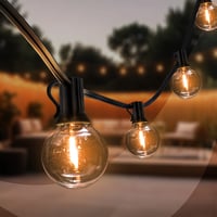 16,5m LED Prikkabel + 3m aansluitsnoer - G40 - 2700K - 12V - IP44 - Koppelbaar - Incl. 30 LED Lampen - Plug & Play