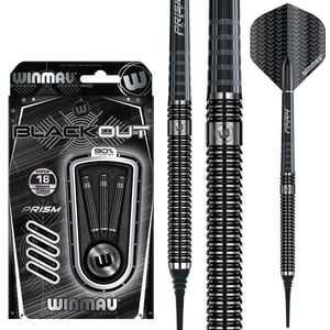 Dardos Winmau Blackout 90% Punta de Plástico