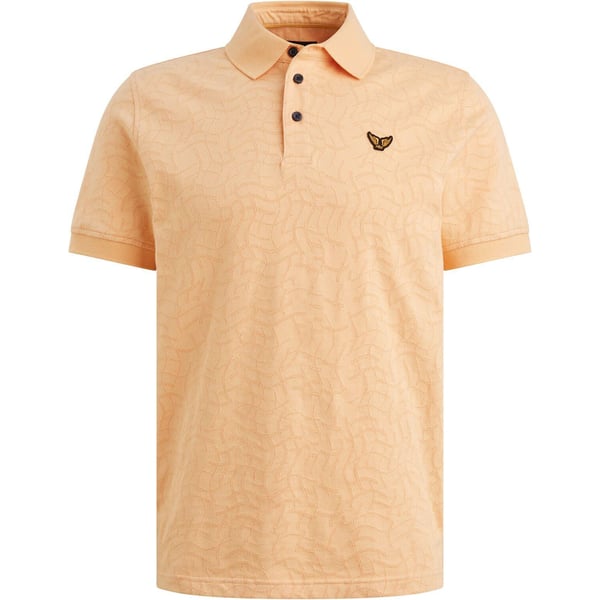 Polo jersey jacquard Oranje