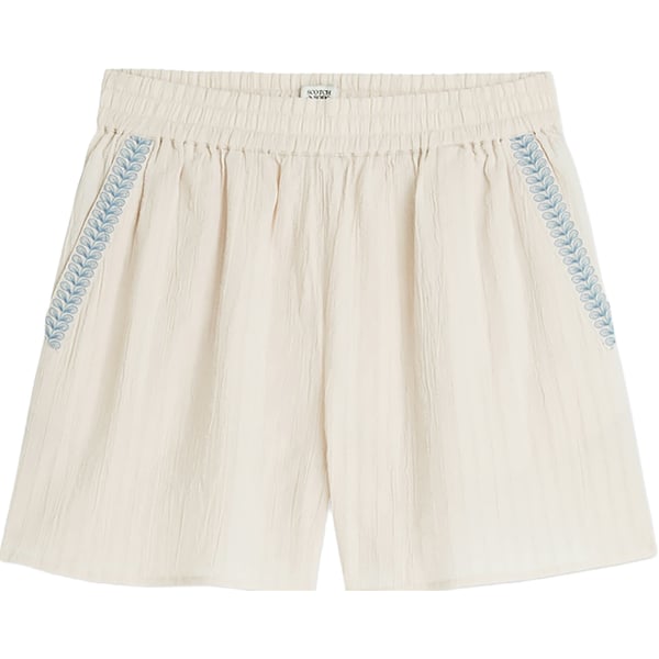 Short Embroidered Off White