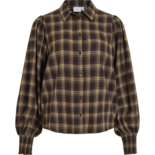 Blouse Lene Ruit Bruin