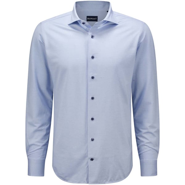 Overhemd George Compact Twill Blauw
