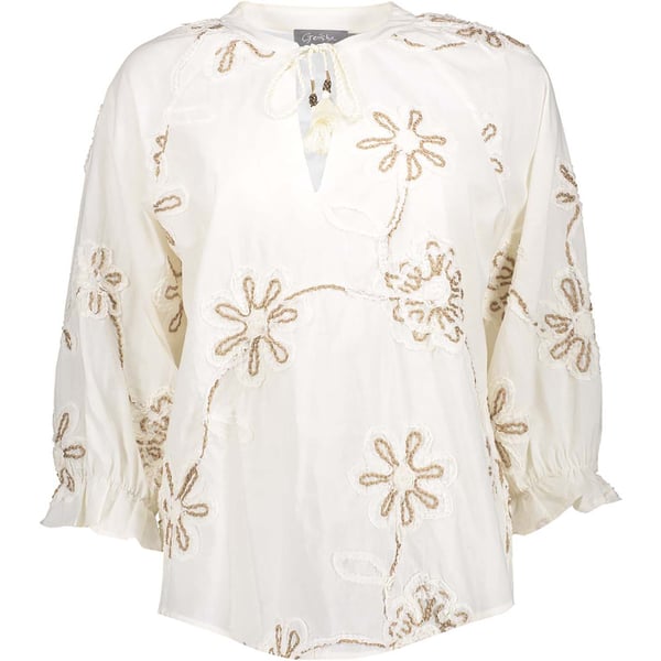 Top Embroidered Off White