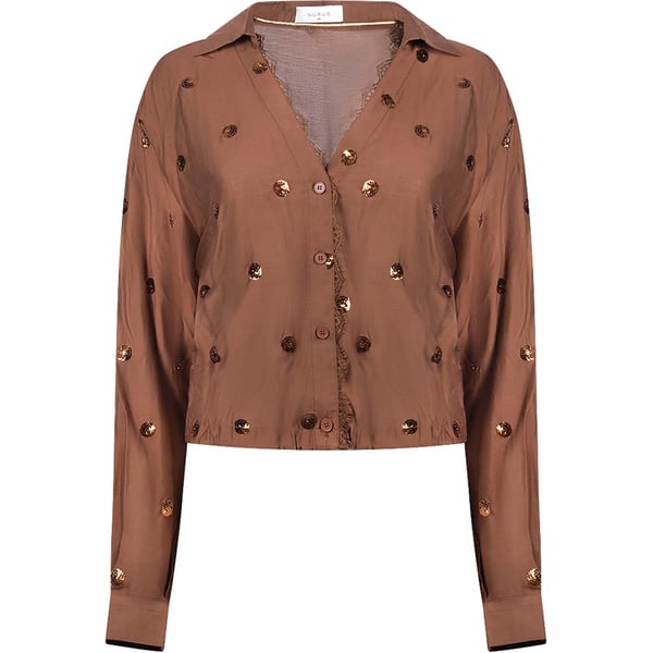 Blouse Anika Paillet Bruin