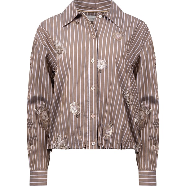 Blouse Newport Stripe Flower Bruin