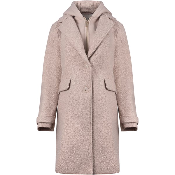 Wollen Jas Mirthe Boucle Beige