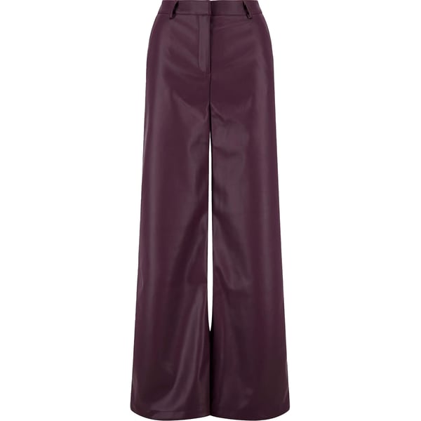 Broek OU Wid Leg Bordeaux Rood