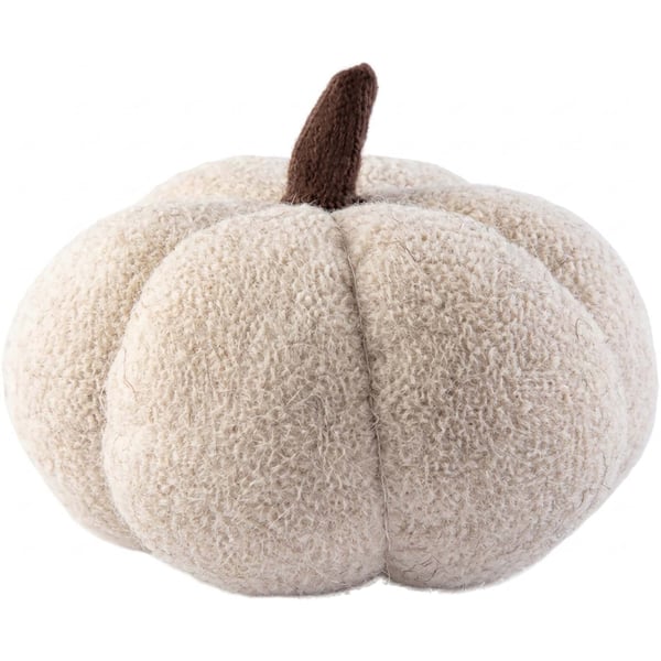 Kussen Pumpkin Ø30 cm Wit