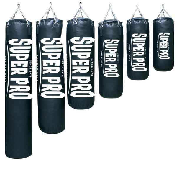 Super Pro Combat Gear Bokszak Classic Vertical Logo Zwart 120cm