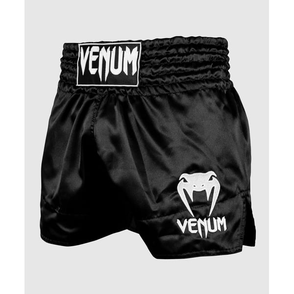 Venum Muay Thai Shorts Classic - Zwart/Wit-XL
